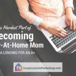 advice for stay at home moms